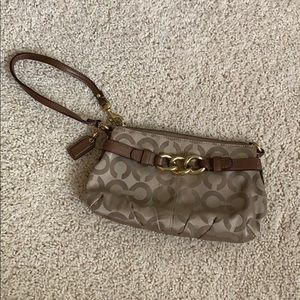 Vintage Coach wristlet